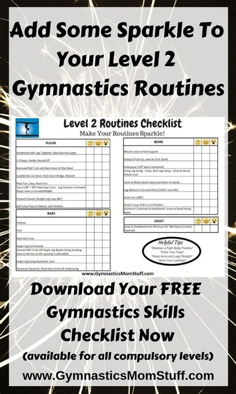 level 2 gymnastics skills chart